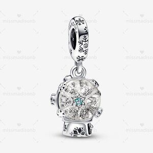 Pandora Snowflake Snowglobe Dangle Charm
